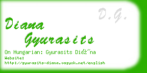 diana gyurasits business card